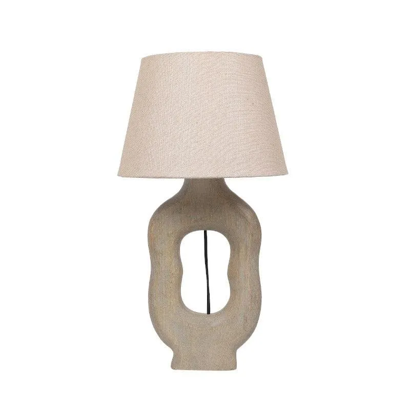 Mishuna Tissle Fabric Table Lamp - Beige media 4