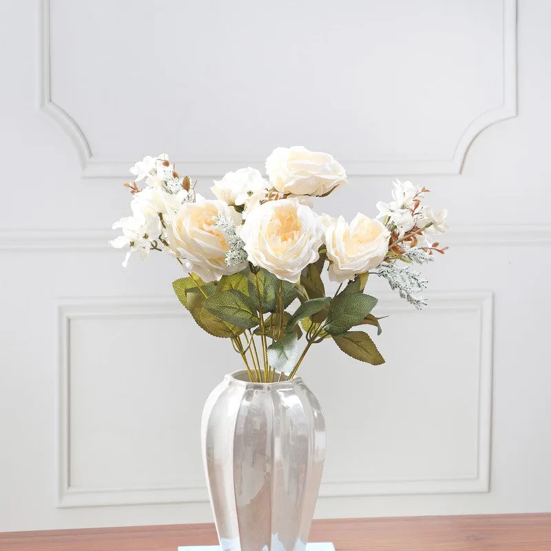 Cross Autumn Peony Artificial Flowers - Cream media 4