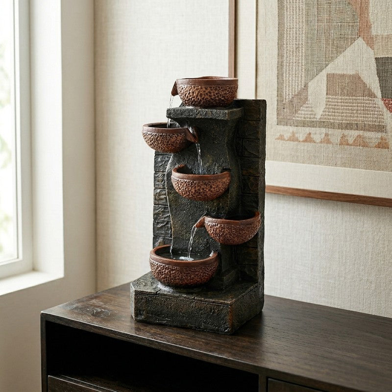 Dreamflow LED Water Fountain - Brown