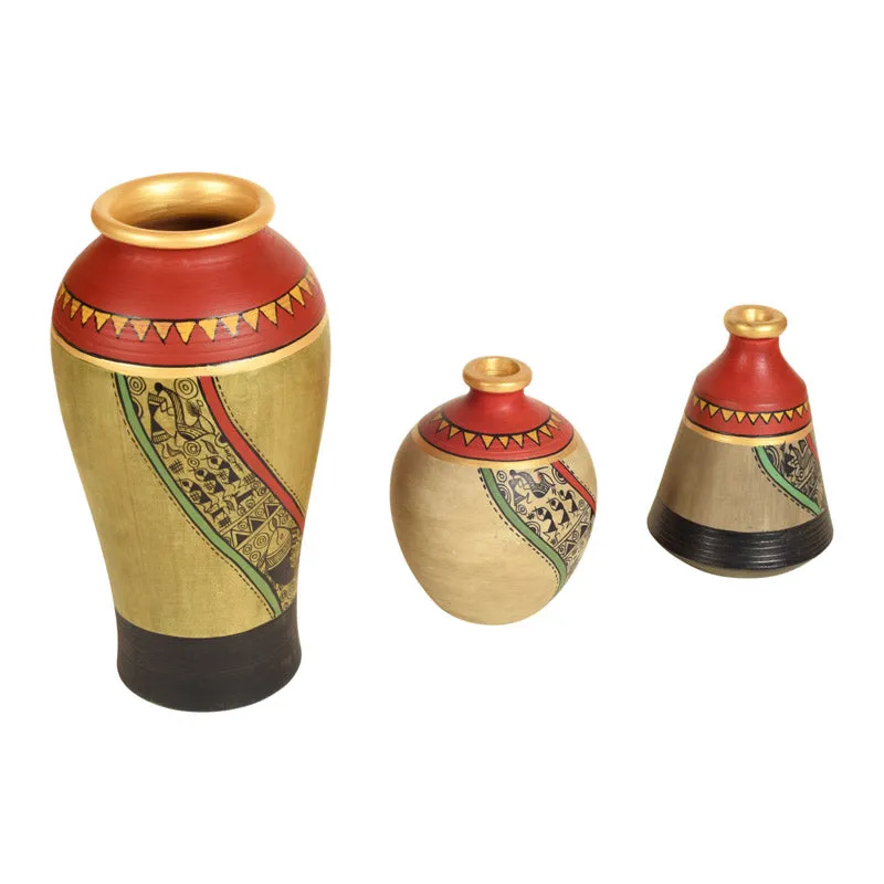 Rade Terracotta Vase - Three Piece Set media 4