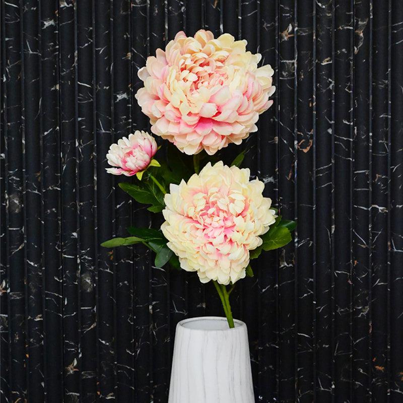 Artificial Decorative Peony Flower Stick - Pink media 5