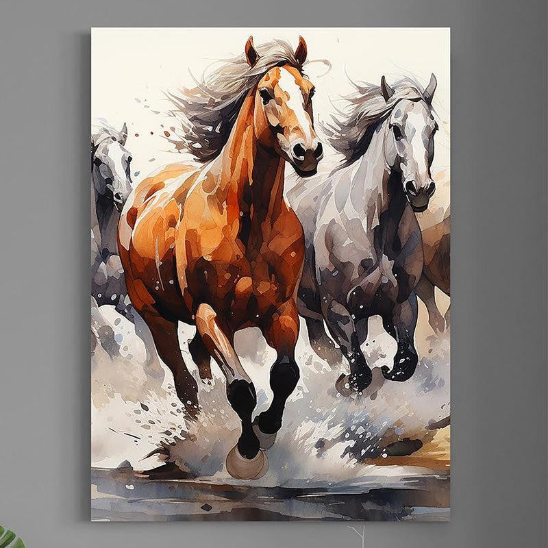 Wild Race Canvas Wall Painting media 3