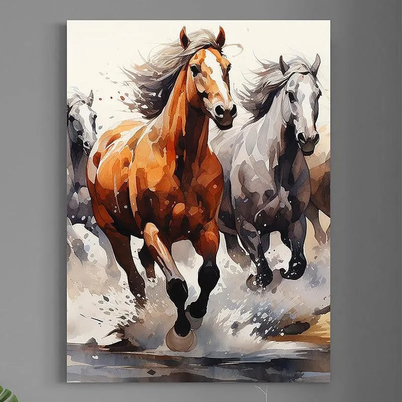 Wild Race Canvas Wall Painting media 3