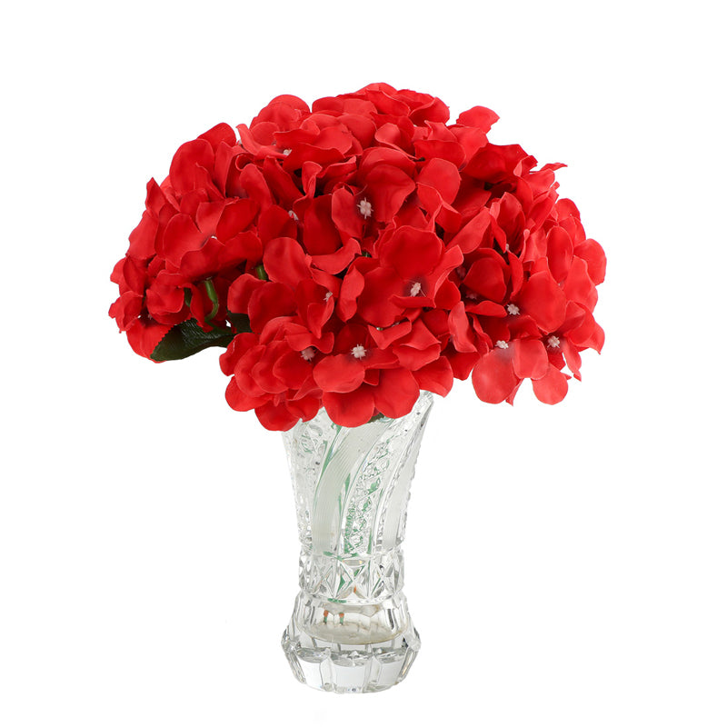 Fiora Artificial Hydrangea (Red)  Set of Two media 5