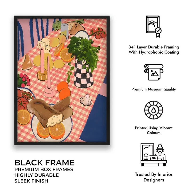 Dining Jewel Archival Canvas Wall Art - Black media 10