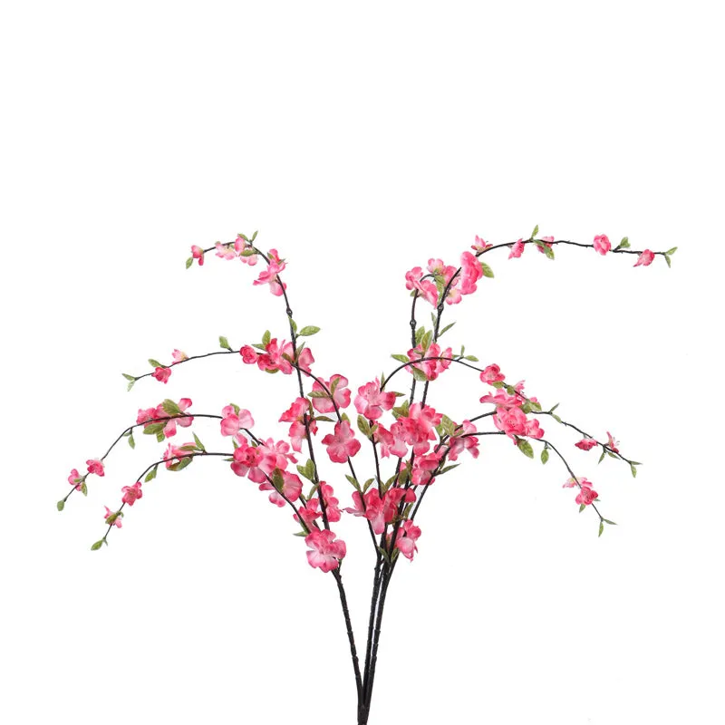 Artificial Realistic Cherry Blossom Flower Stick - Pink media 3