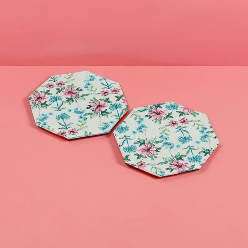 Elif Octa Canvas Coaster - Set Of Two media 1