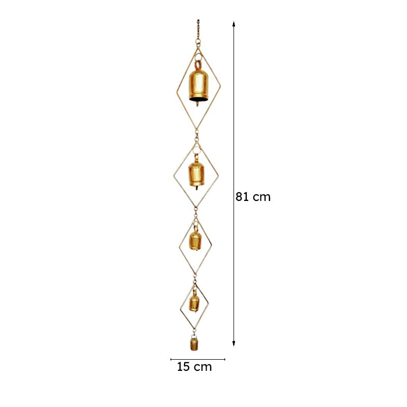 Metal Diamond Bell Windchime media 8