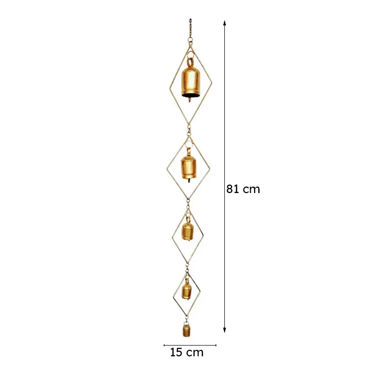 Metal Diamond Bell Windchime media 8