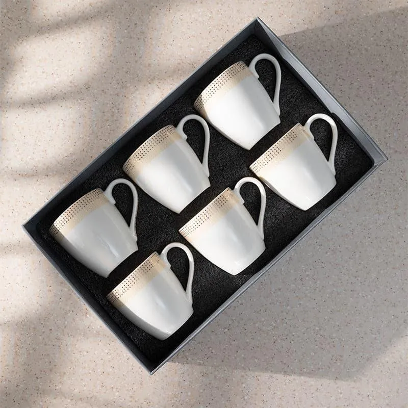 Mirona Porcelain Tea Cup (200 mL Each) - Set of Six media 6
