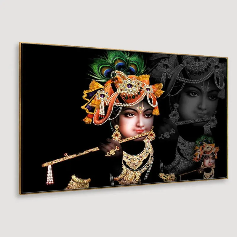 Divine Kanhayya Canvas Wall Painting media 3