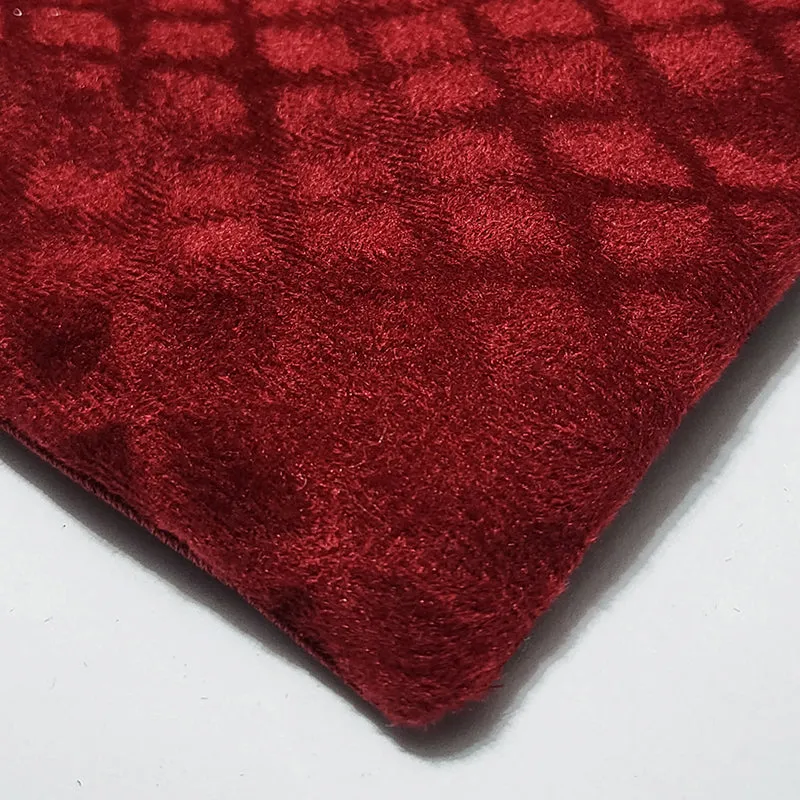 Luxe Diamond Velvet Cushion Cover (Red) - Set Of Five media 4