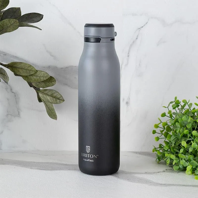 Juno Sip Hot & Cold Thermos Water Bottle (Black & Grey) - 750 mL media 1