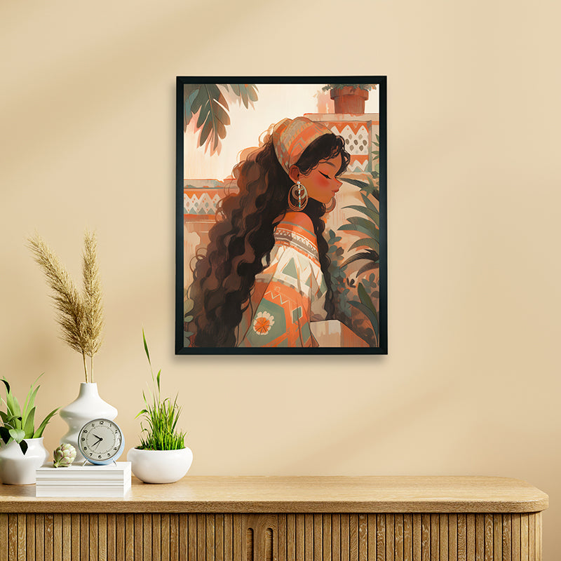 Brown Grace Canvas Wall Art