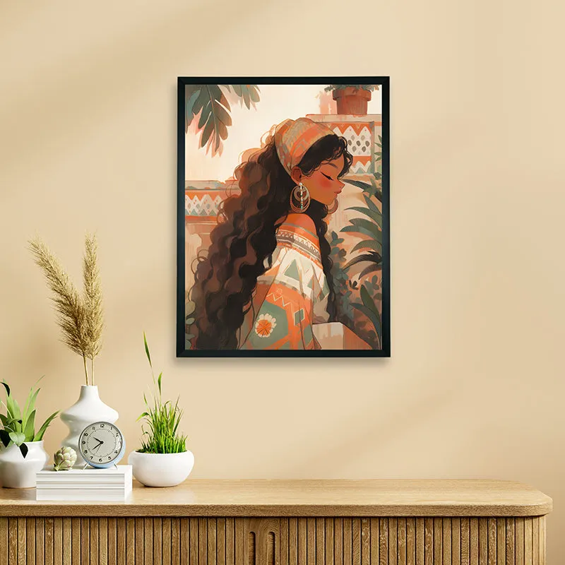 Brown Grace Canvas Wall Art media 1