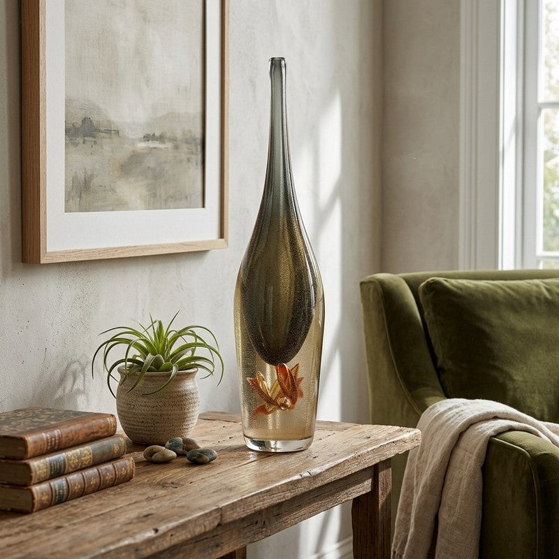 Veloura Ombre Crystal Glass Showpiece