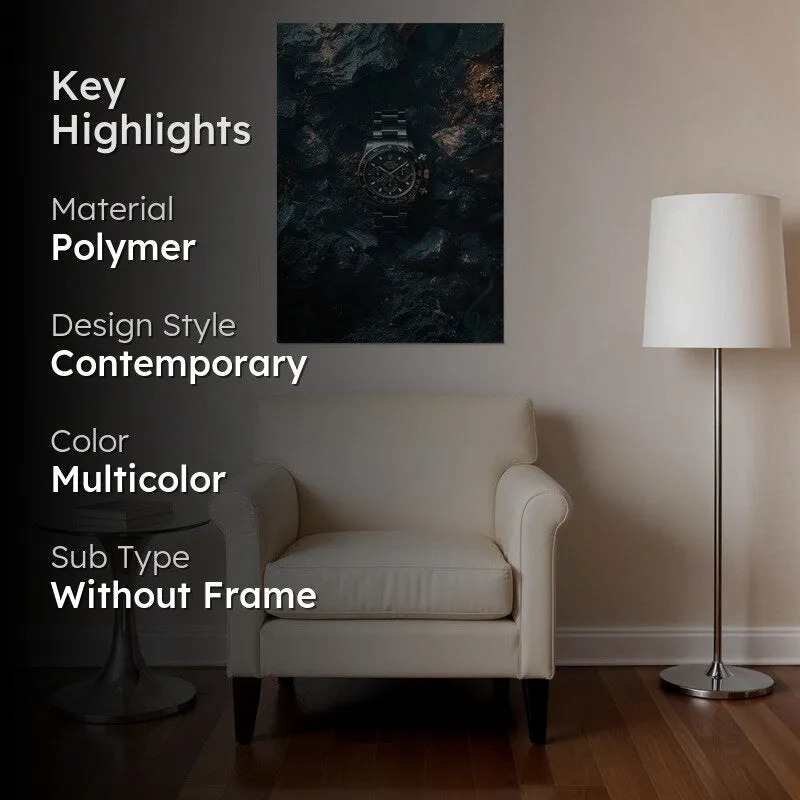 Midnight Timepiece Wall Poster - Black media 2
