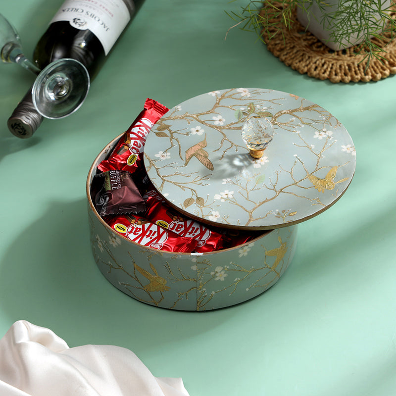 Sterling Flight Mango Wood Dryfruit Box - Grey media 8