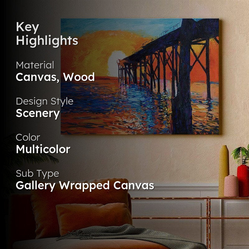 Ocean View Canvas Wall Painting - Gallery Wrap media 2