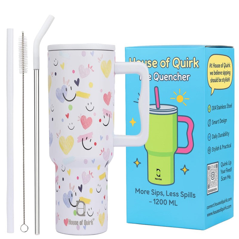 Belle Heart Stainless Steel Tumbler - 1200 ML media 6