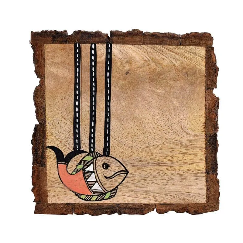 Matsya Madhubani Coaster  - Set Of Four media 5