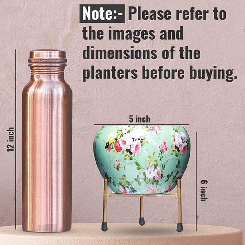 Aglo Bloom Handcrafted Planter With Stand - Four Piece Set media 16