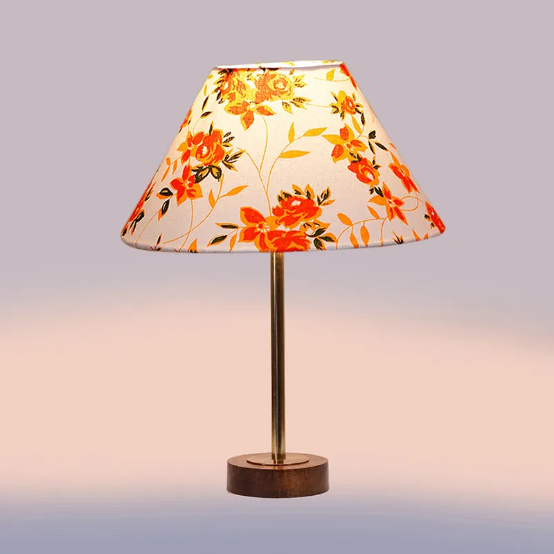 Fleur Conical Rodin Wooden Table Lamp - Multicolor media 5
