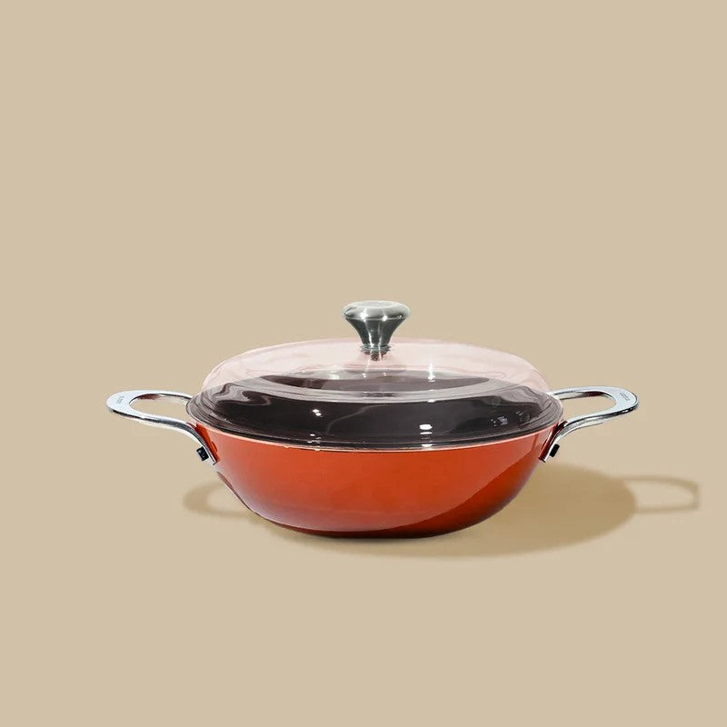 Cumin Co Enamel Cast Iron Kadhai (3000 mL) - Rust media 3