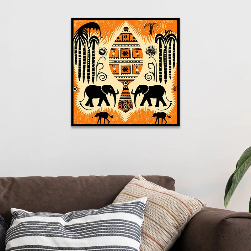 Tribe Of Hastina II Canvas Wall Art With Frame media 5