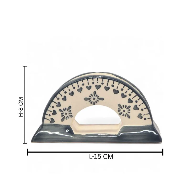 Ambar Ceramic Tissue Holder - Grey media 5