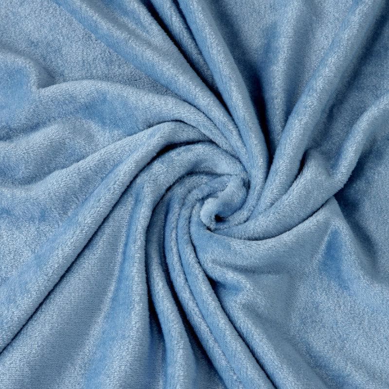 Pristine Charm Warm Woollen Bedsheet (Blue) - 150 GSM media 5