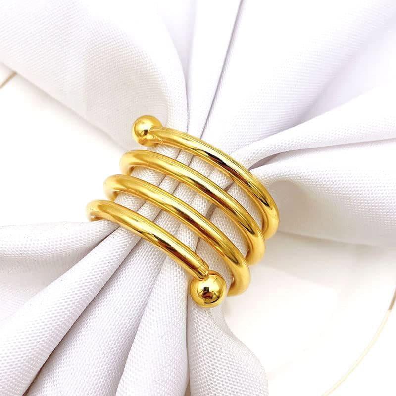 Spiral Swoop Napkin Ring - Set Of Four media 3