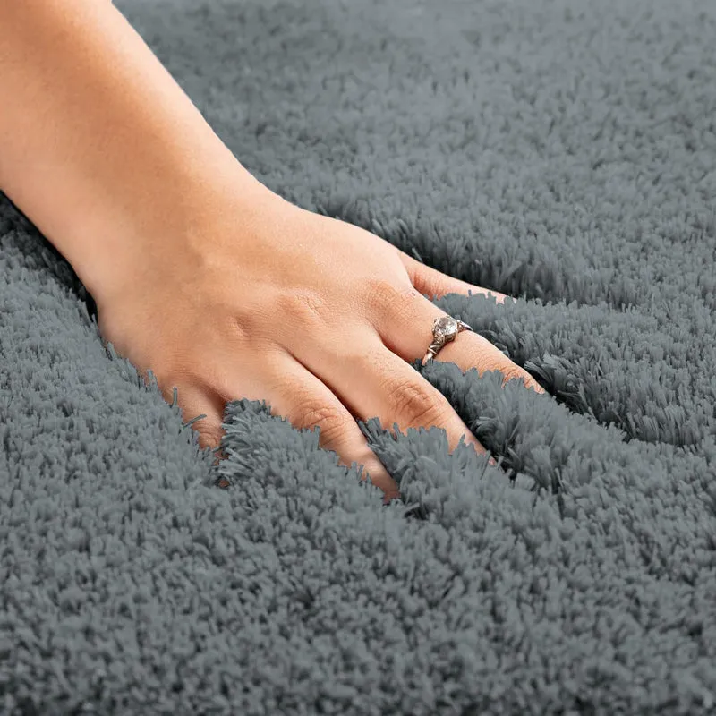 Vegas Luxe Micro Fiber Area Rug - Grey media 3