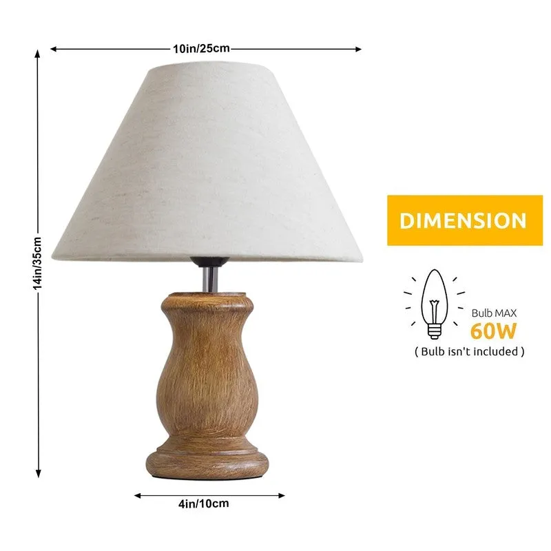CleanGlow Wooden Table Lamp - White media 7