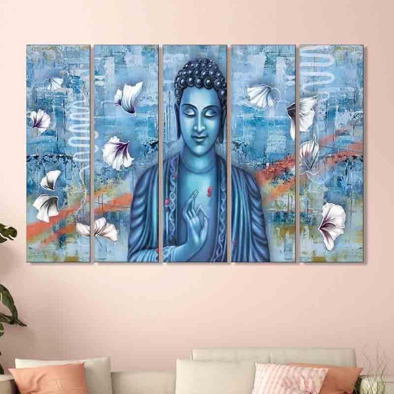 Buddha's Wisdom Wall Art - Five Piece Set