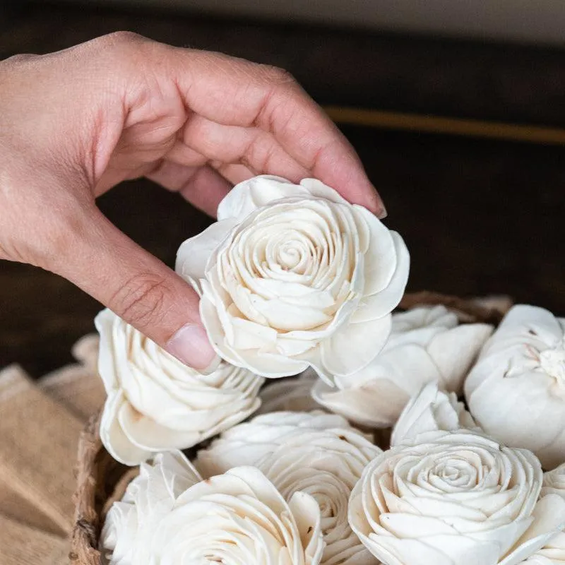 Macra Sola Wood Rose Flower - Set Of Ten media 7
