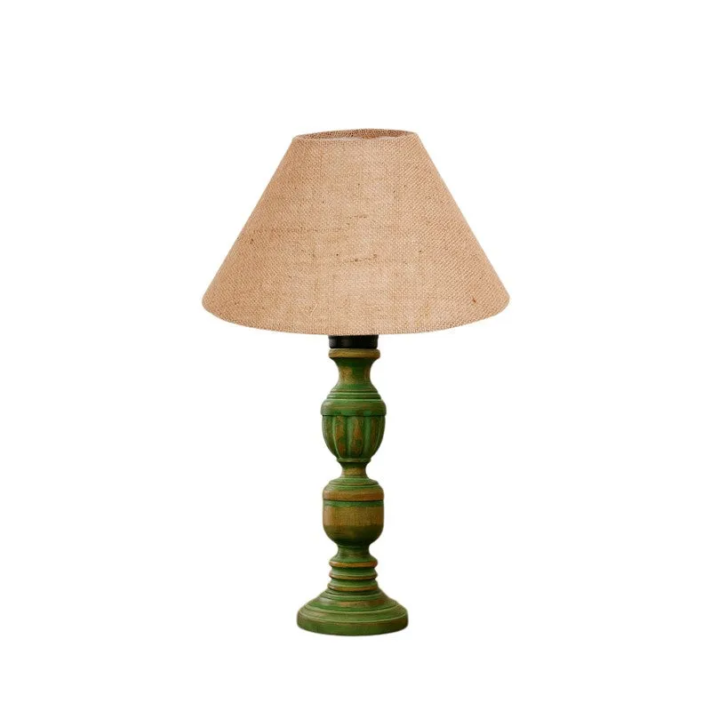 Arvello Oria Wooden Table Lamp - Beige media 5