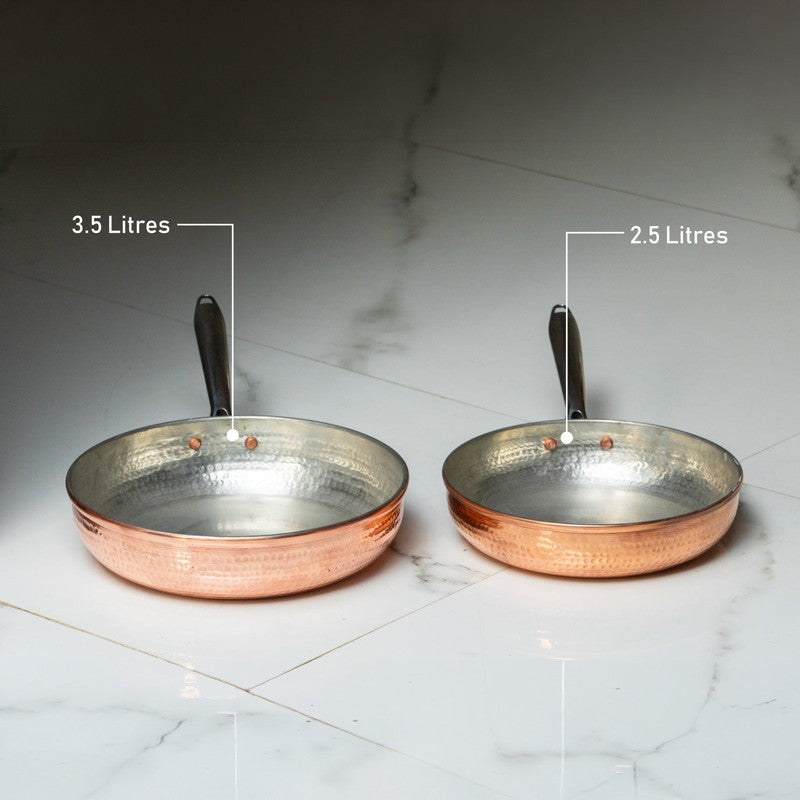 Orion Glossy Copper Kadhai - 2500 mL media 9