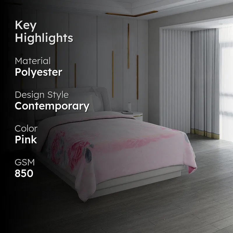 Monte Carlo Petal Dreamscape Blanket - 850 GSM media 2