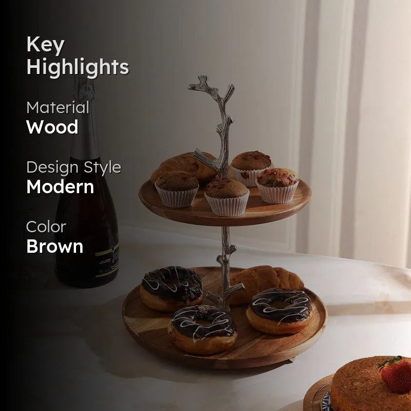Lonara Wooden Cake Stand media 2