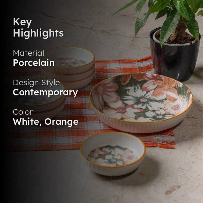 Petal Grace Serving Bowl - Seven Piece Set media 2