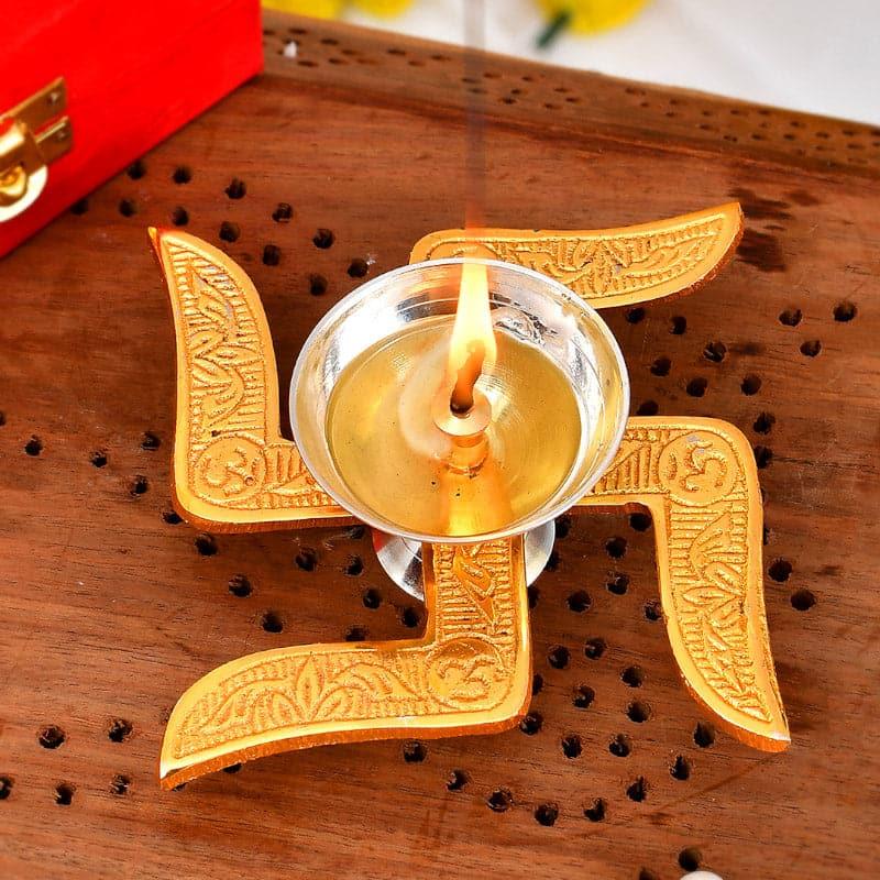 Divine Swastika Diya