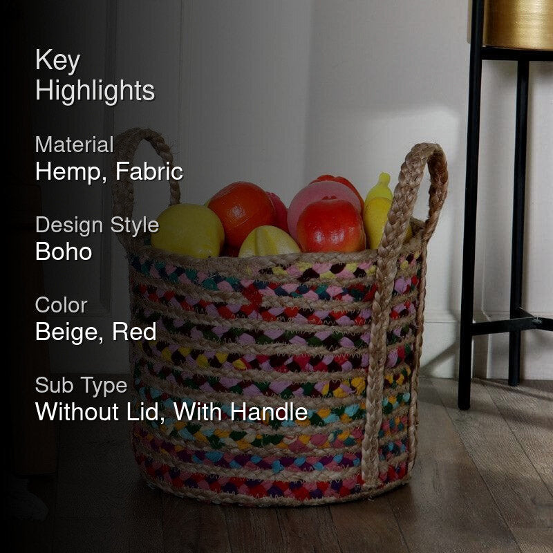 Alma Natural Fiber Basket media 2