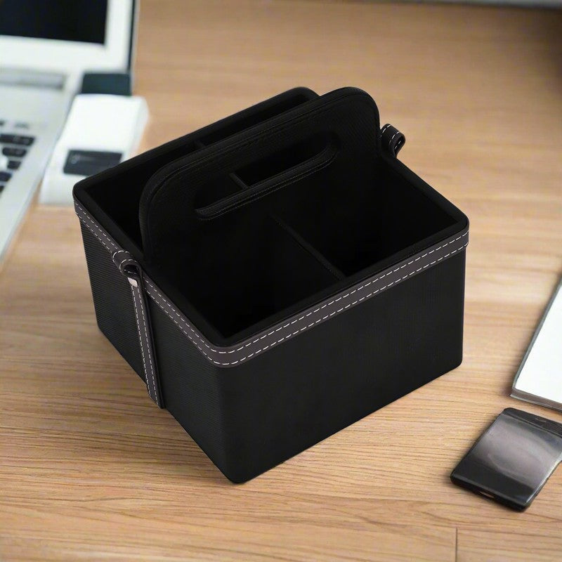 Ember Dote Leatherette Multi-Utility Organiser - Black