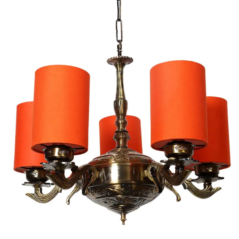 Softitto Cylindrical Golden Antique Ceiling Lamp media 4