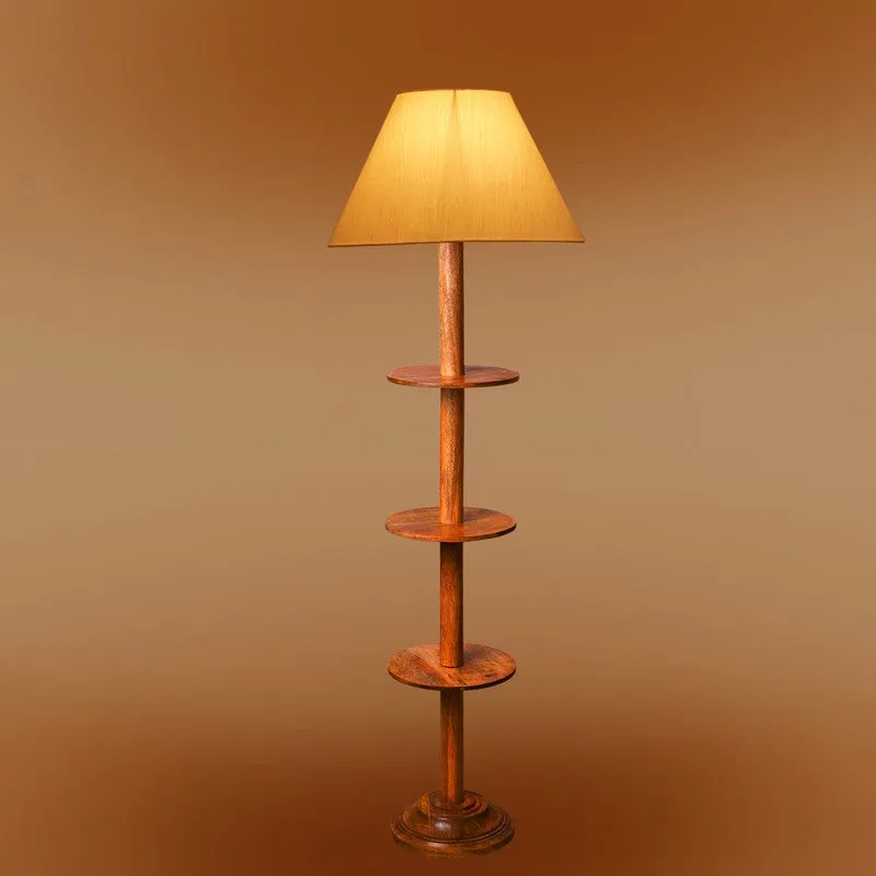 EclipseNova Light Wooden Floor Lamp - White media 7