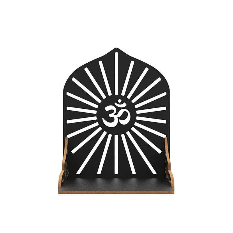 Divine Sanctuary Religious Wall Shelf - Black media 3
