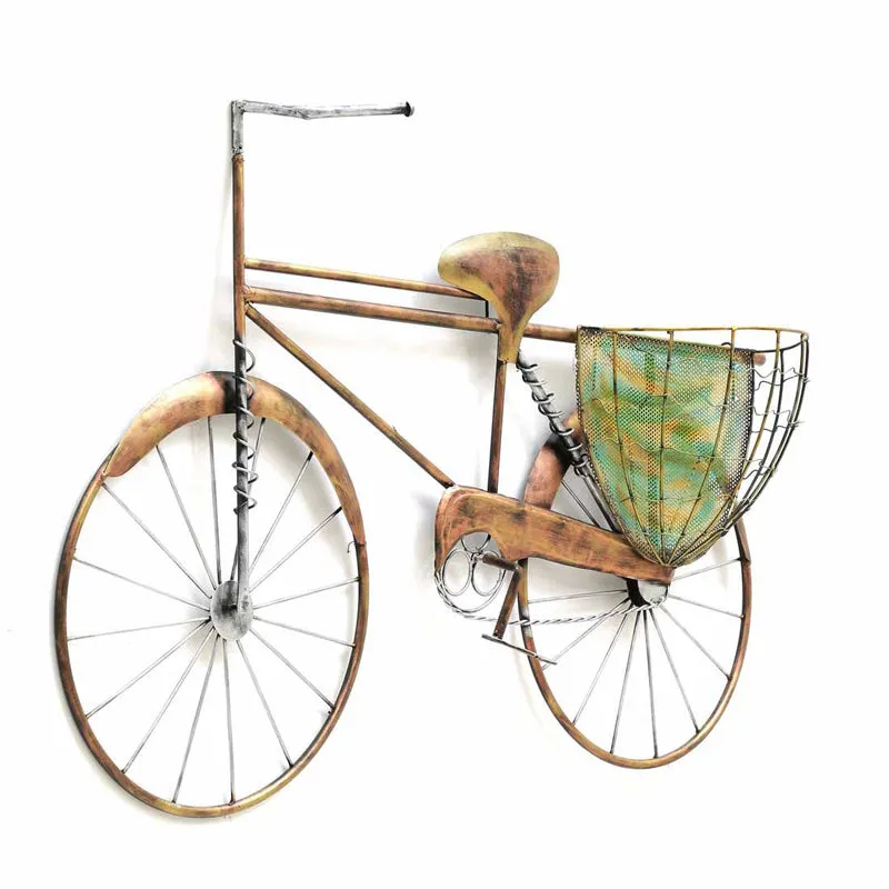 Rustic Bicycle Iron Wall Accent media 4