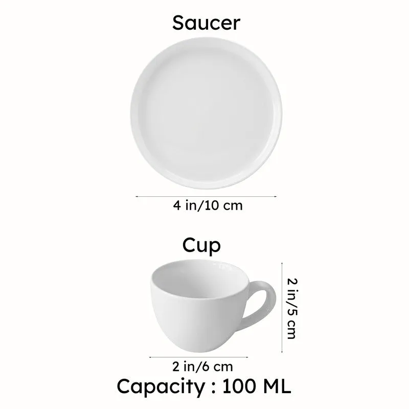 Blush & Brew Cup & Saucer (Pink/100 mL) - Two Piece Set media 7