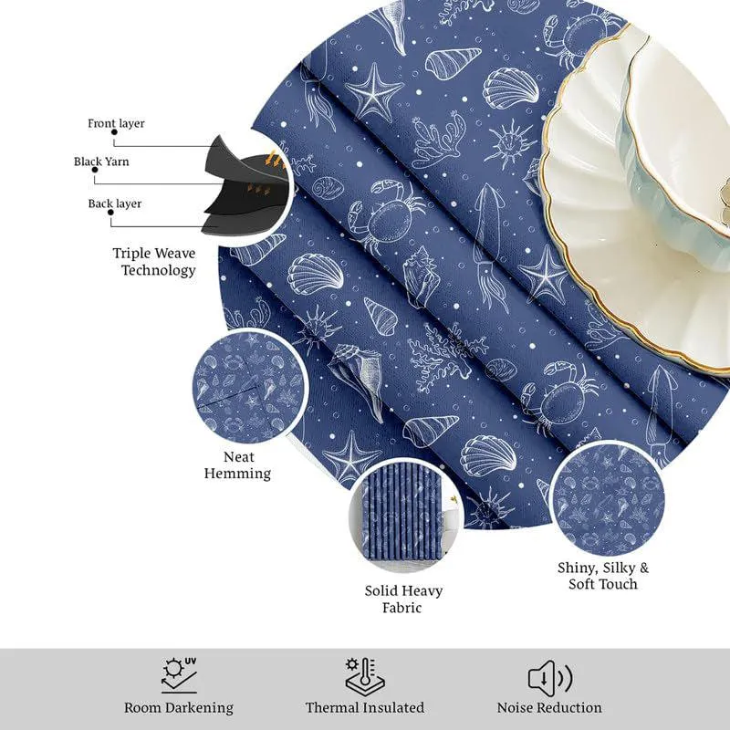 Sea Side Triple Pinch Pleat Short Width Curtain media 7